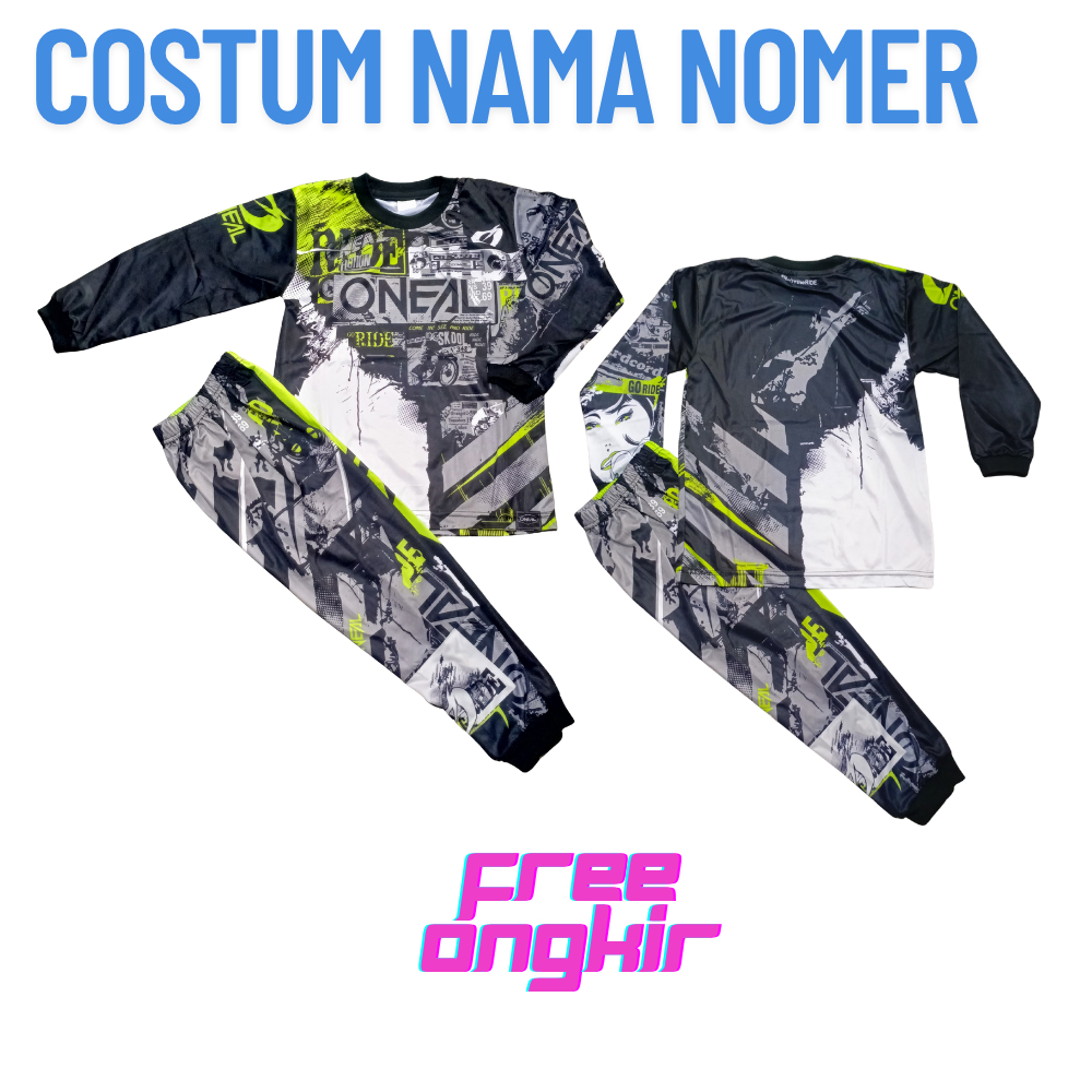 set jersey sepeda anak laki laki baju cross honda anak anak baju marques
