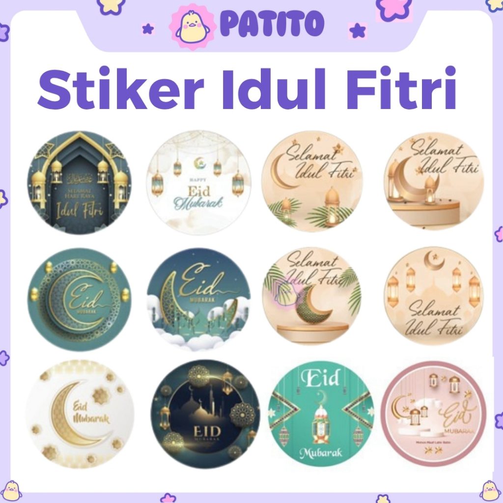 

500 pcs Stiker Ramadhan Idul Fitri Haji & Umroh Untuk Gift ST001