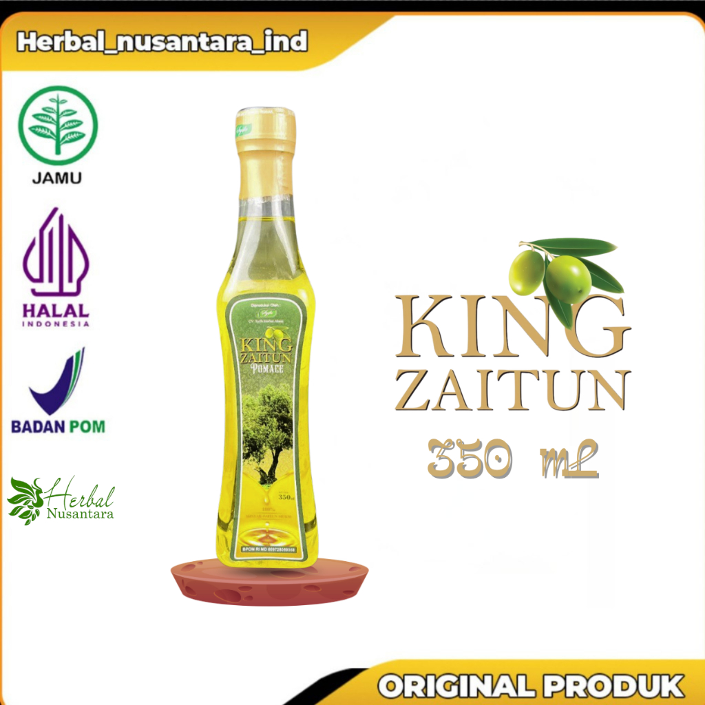 

MINYAK ZAITUN KING POMACE SYIFA | MINYAK ZAITUN KING 350 ML