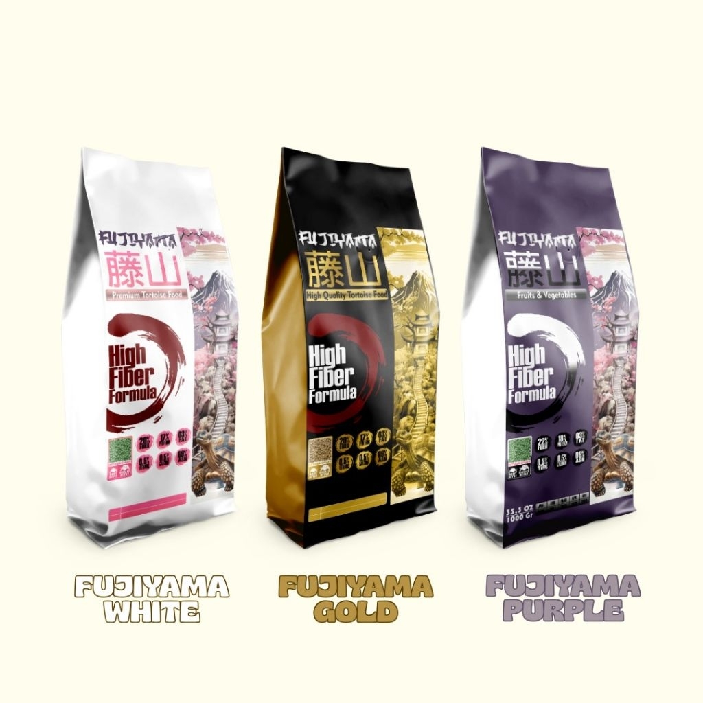 Fujiyama Tortoise Food/Pelet Kura Darat pardalis buat Snow/Makanan Torto Parda Kura kura Banyak Vita
