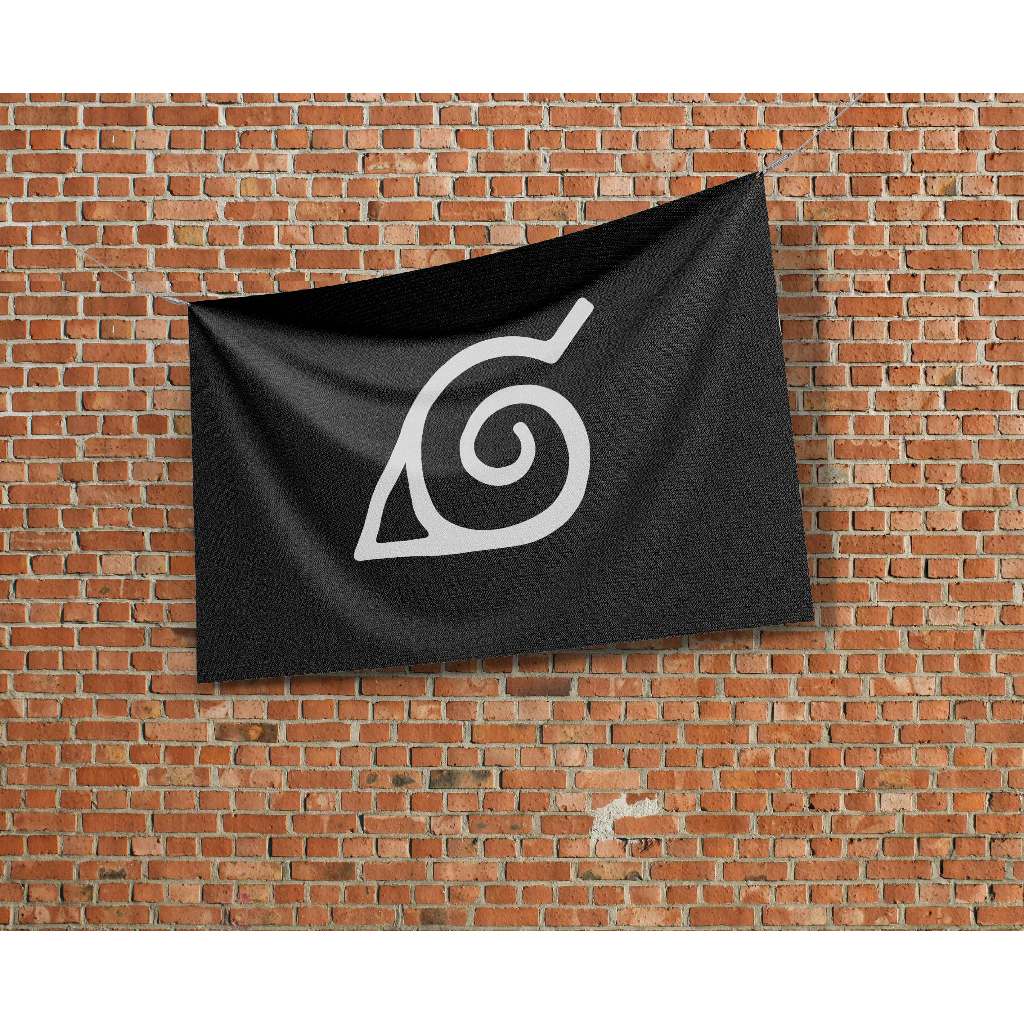 Bendera Mini Lambang Hiasan Dinding Tema Ninja