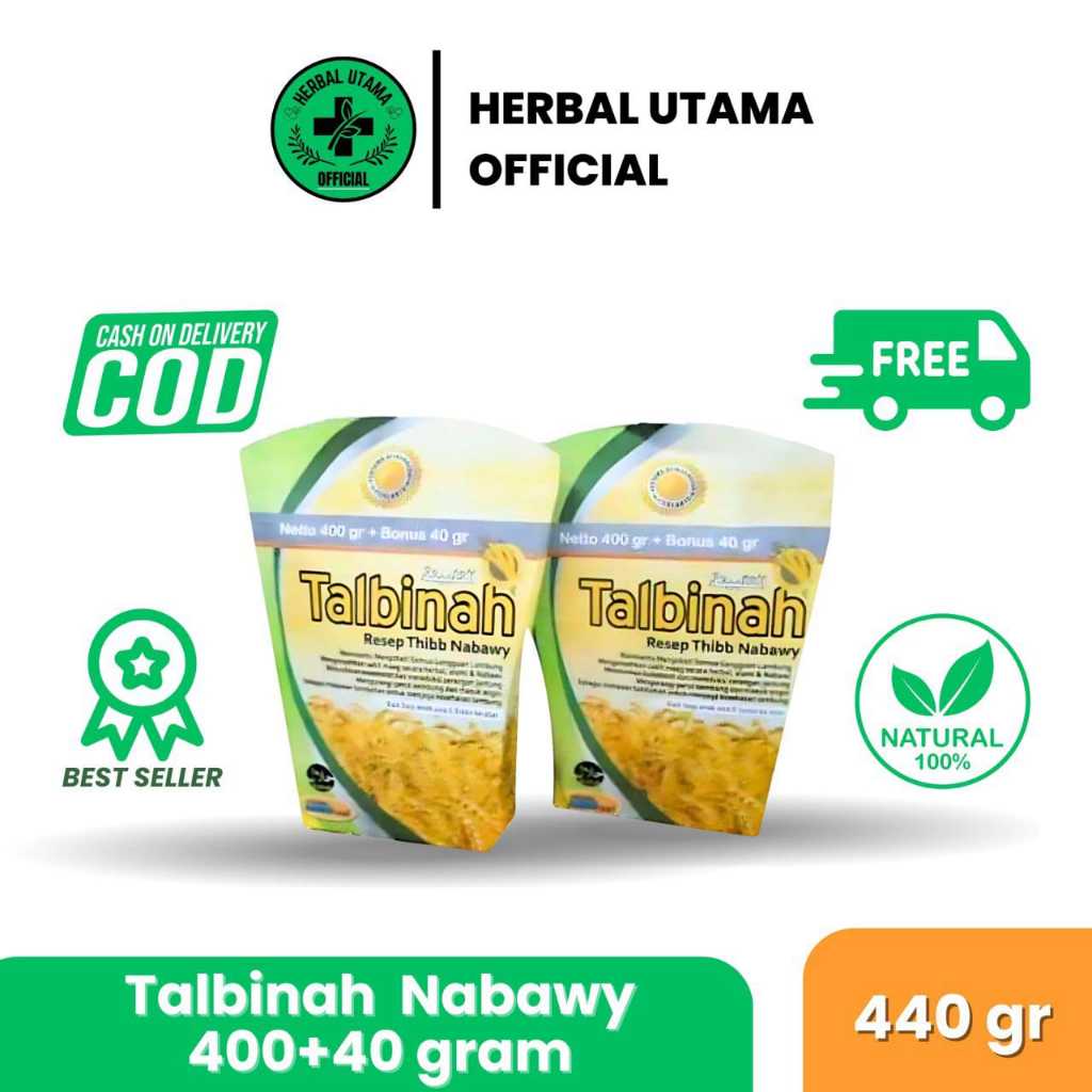 

Talbinah Resep Thibb Nabawy 400+40 gram Tepung Gandum Talbinah Original