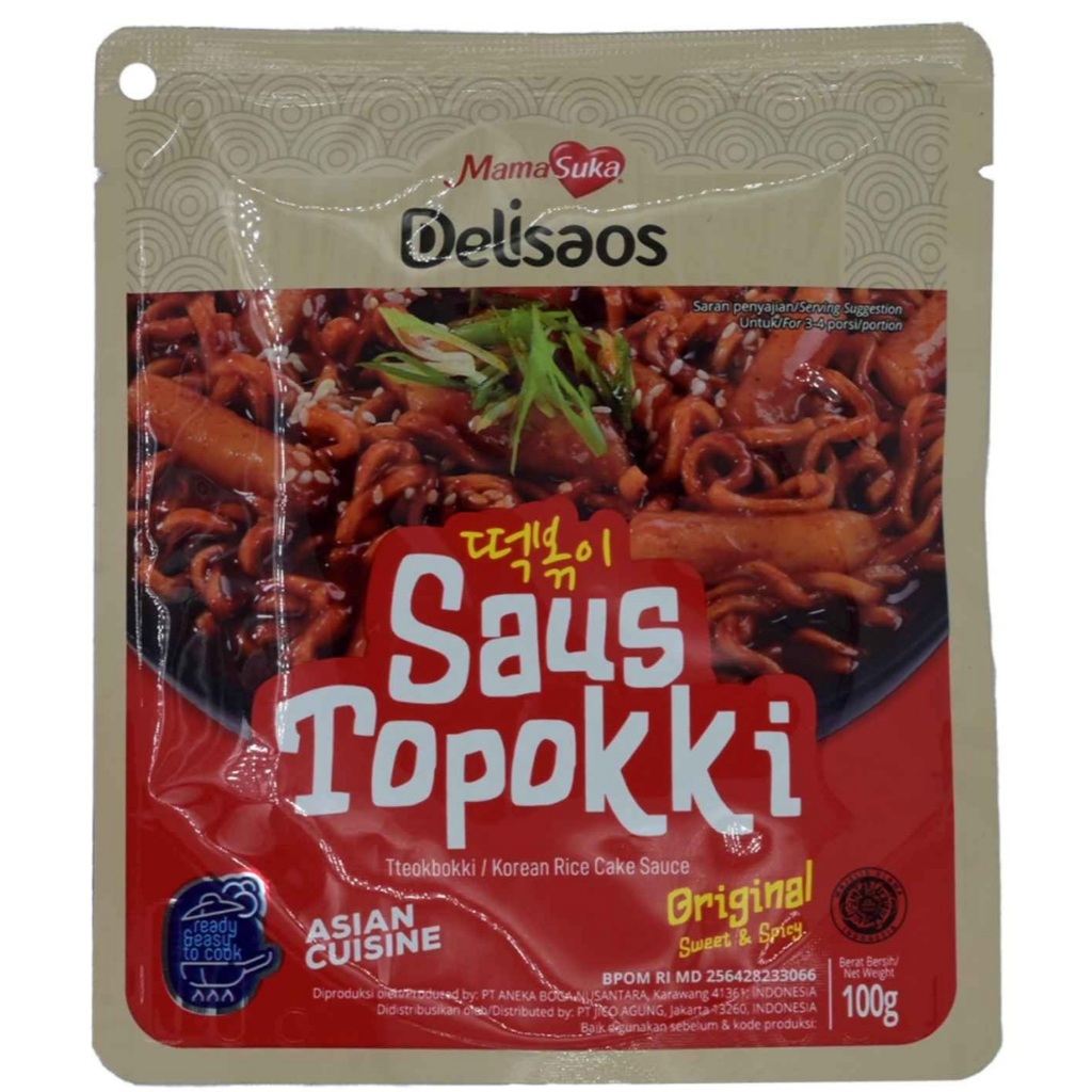 

MamaSuka Delisaos Saus Topokki Original 100 gr