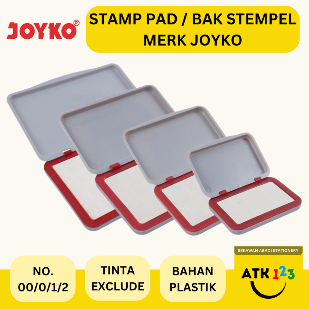 

Joyko Bantalan Stempel / Bak Stempel / Stamp Pad Merk Joyko No. 00 / 0 / 1 / 2