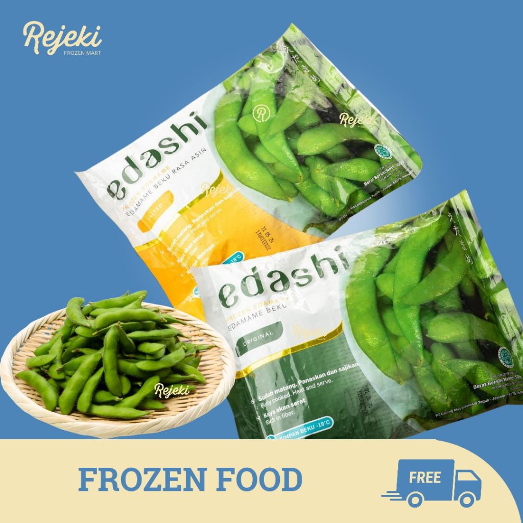 

Edashi Edamame Salted & Edamame Ori 500gr - Rejeki Frozen