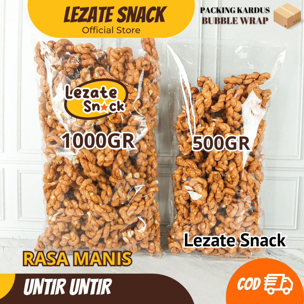 

Untir Untir Manis 1KG Renyah Enak KIloan Murah / Untir Untir Mini Kiloan Manis / Kue Tambang Manis