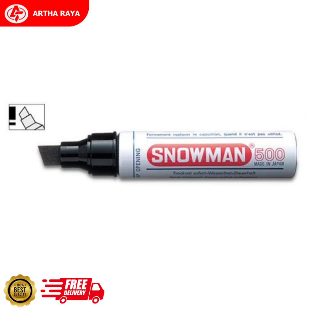 

Spidol Jumbo Snowman J500 Permanent Hitam 1 Pcs