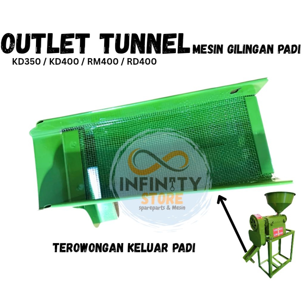 Kd350 Kd400 outlet Tunnel corong keluar mesin gilingan padi