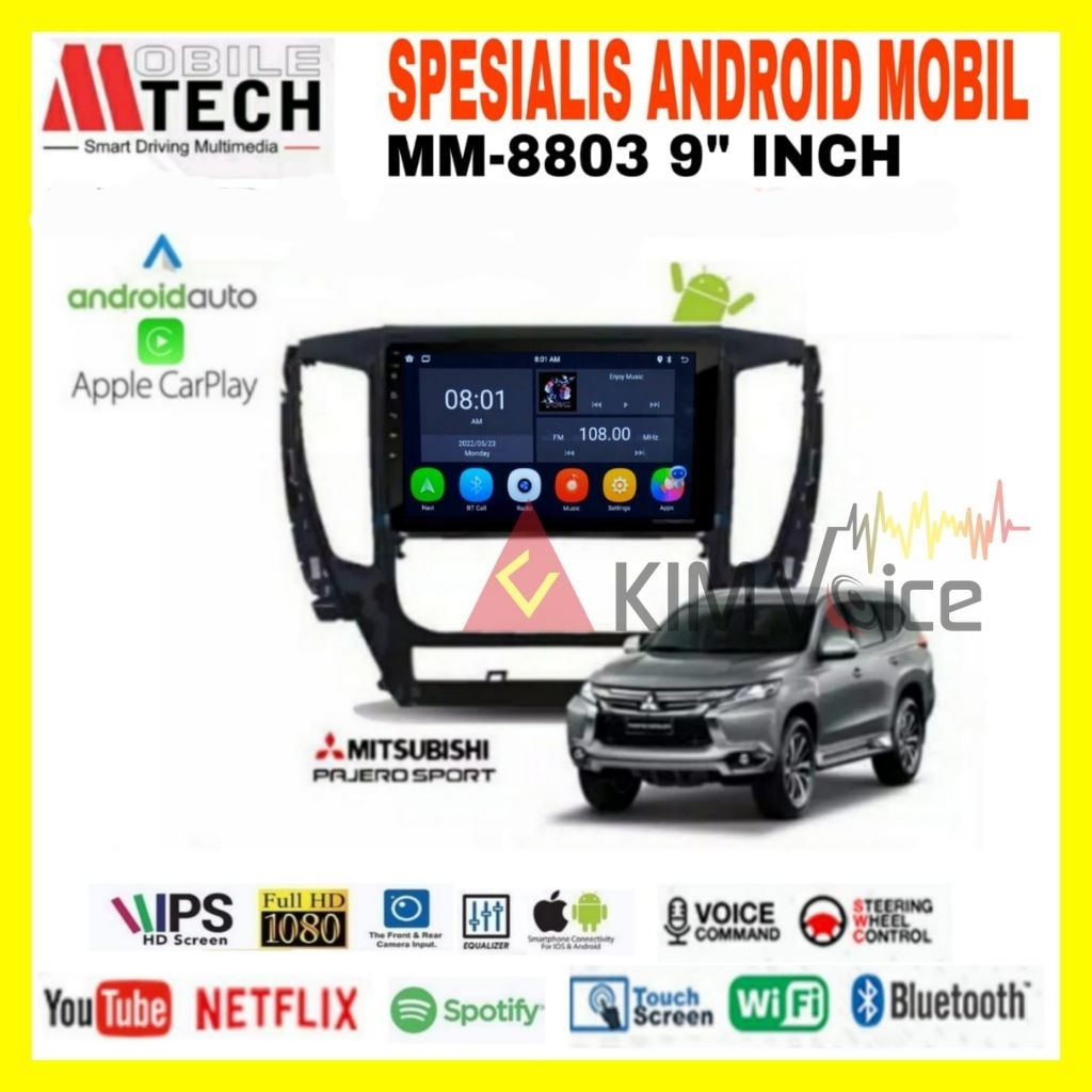 Head Unit Android Mtech OEM New Pajero 2017 up 9 inch 10 inch