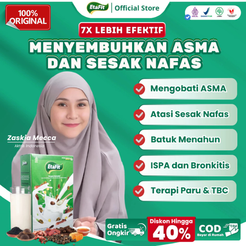 

ETAFIT - Solusi Atasi Asma Sesak Nafas - Susu Kambing Etawa Bubuk Asli 100% Murni Original