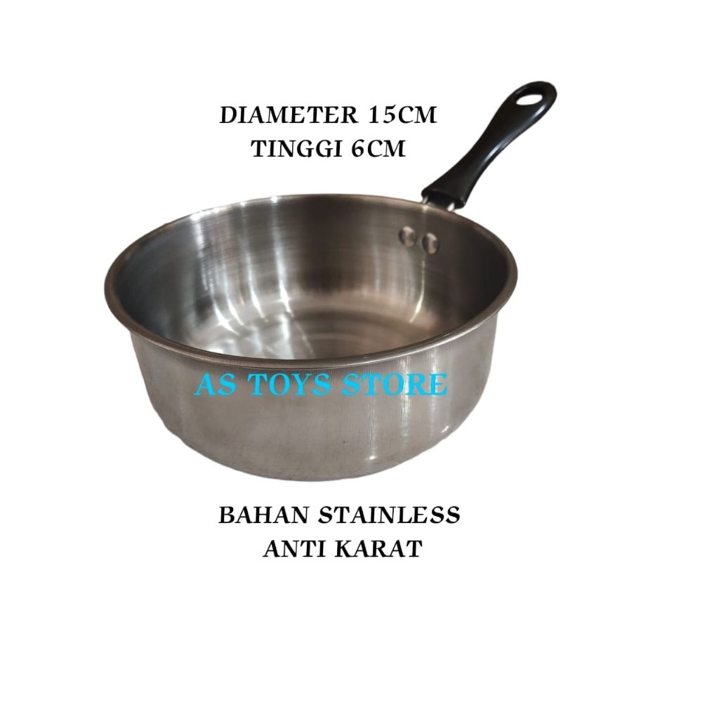Panci air ukuran 15cm dan 18cm / panci susu /panci masak
