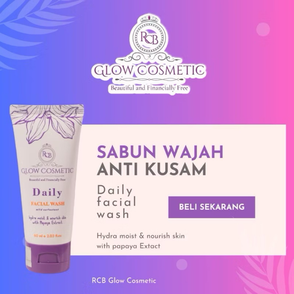 FACIAL WASH RCB GLOW(SABUN WAJAH RCB)