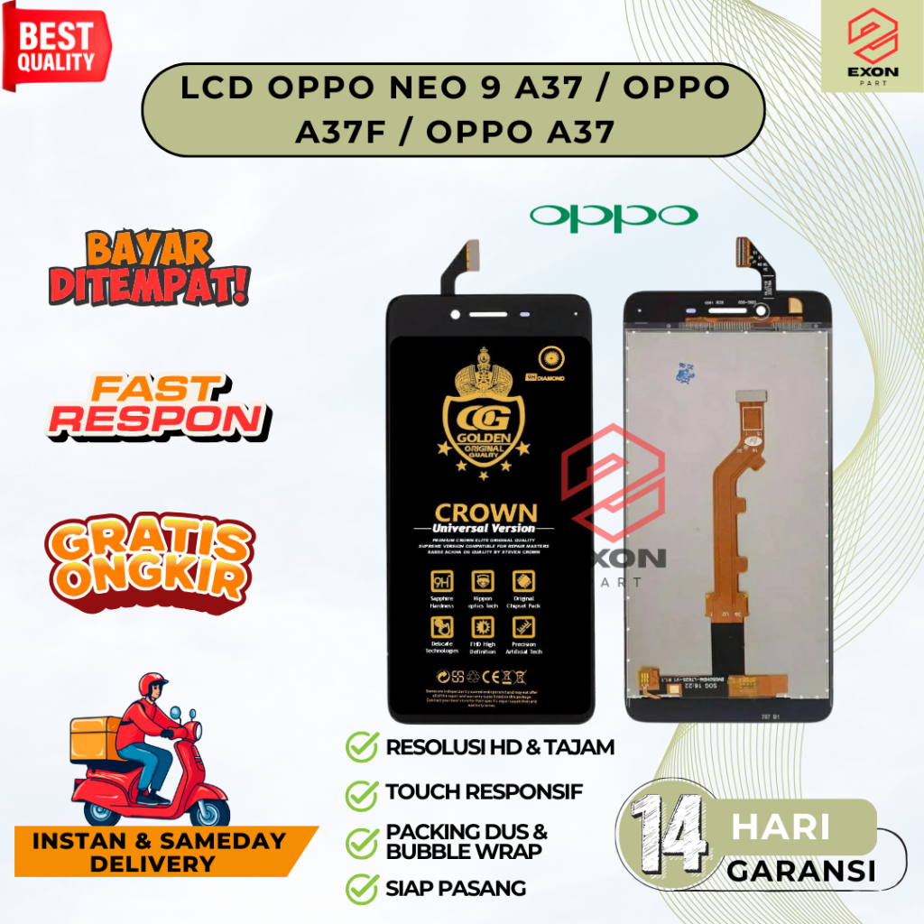 LCD TOUCHSCREEN OPPO NEO 9 A37 - LCD OPPO A37f - LCD OPPO A37 COMPLETE ORIGINAL