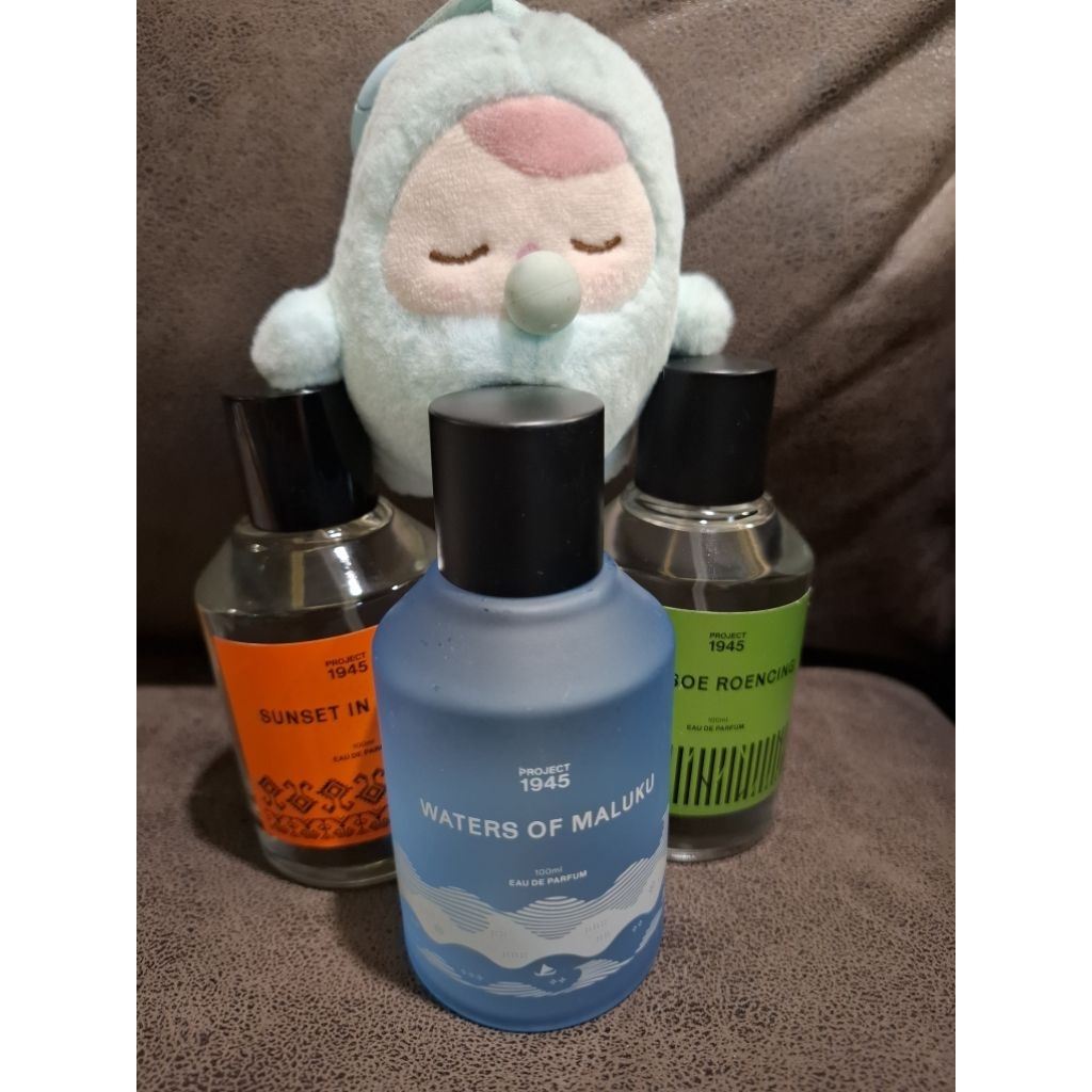 Preloved parfum project 1945 bamboe runcing / sunset in sumba / waters in maluku