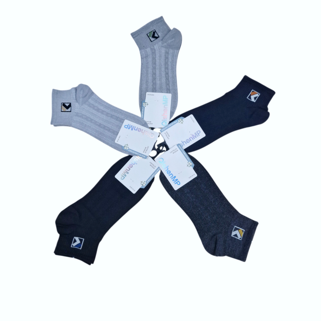 Kaos Kaki Qishen Dewasa Tebal Murah Premium/Kaos Kaki Pendek Tebal Semata Kaki/Kaos Kaki Olahraga Mu