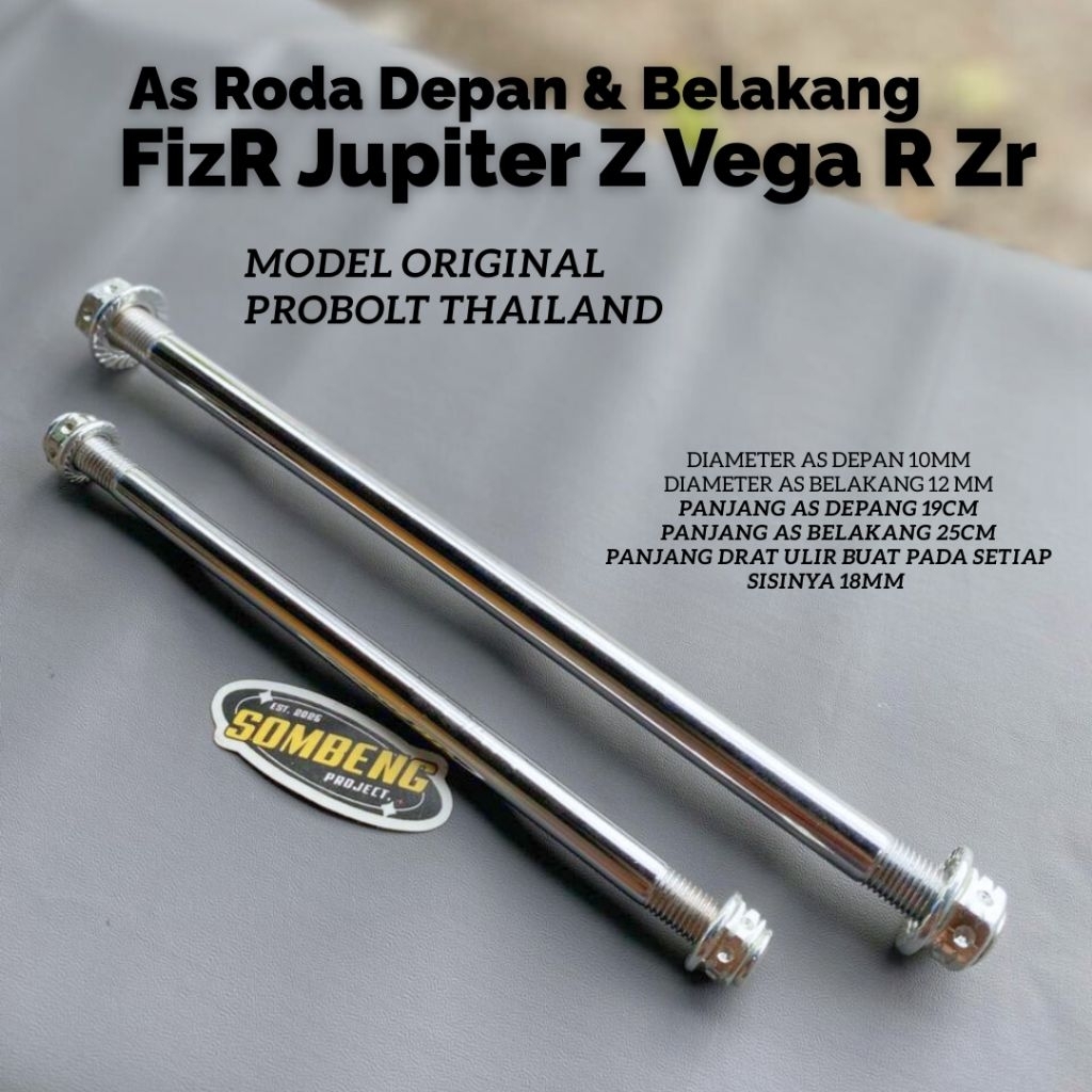 As Roda Depan Belakang Fizr F1zr Fiz F1z R Jupiter Z Z1 Burhan Vega R Zr Model Ori Probolt Thailand