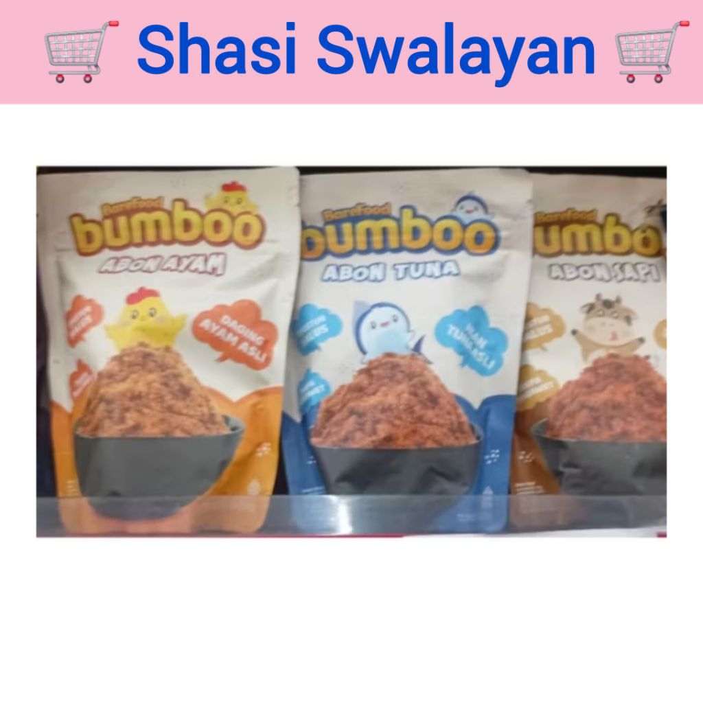 

BAREFOOD BUMBOO Abon Ayam/ Sapi 100gr/ Tuna 75gr