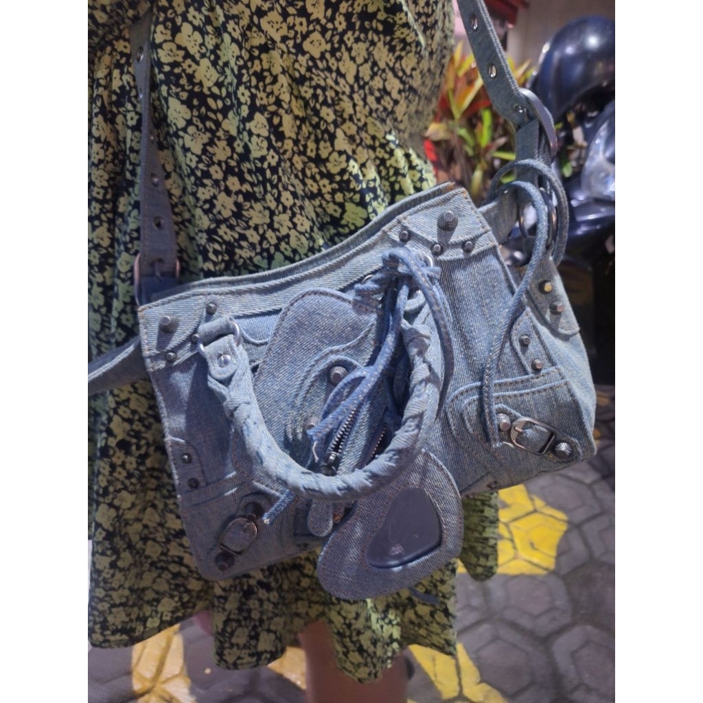 balenciaga denim neo cagole