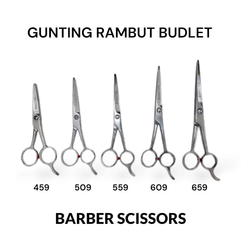 ✿ Harvestory ✿ Original GUNTING RAMBUT BUDLET - STAINLESS BARBER SCISSORS Gunting Rambut Professiona