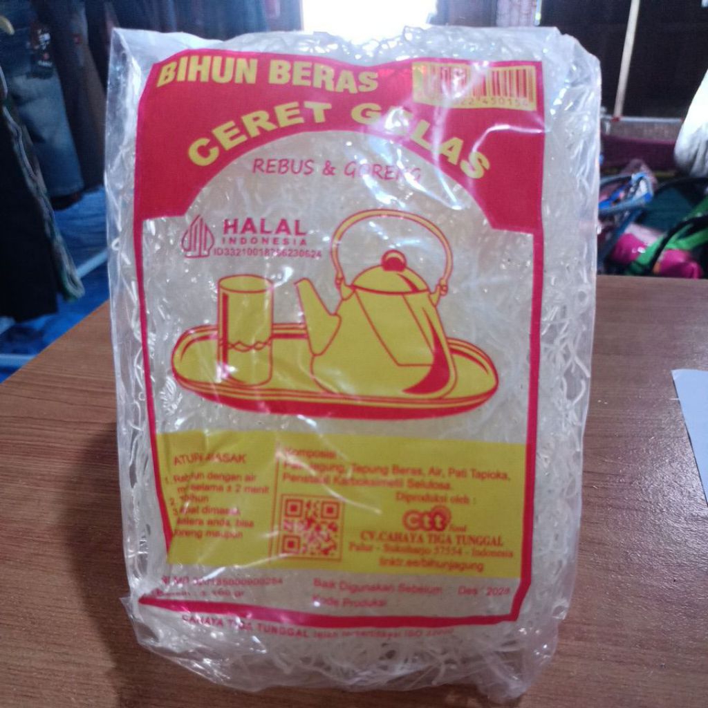 

Bihun beras ceret gelas sebaguna rebus dan goreng (-+ 160 gram)