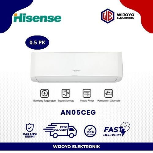 AC HISENSE 05CEG 1/2 PK SUPER COOL R32 -AN05CEG GARANSI RESMI