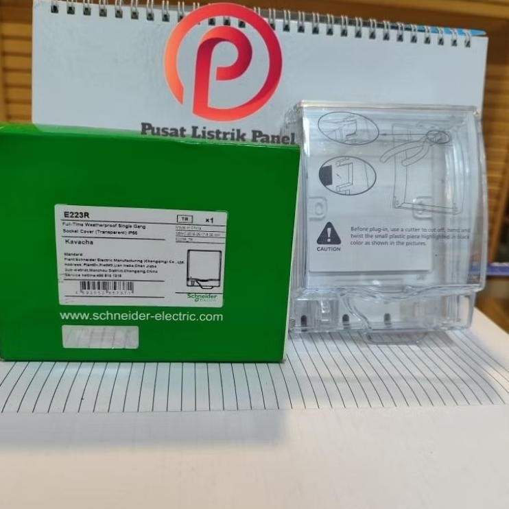 Schneider penutup Stop Kontak transparan KAVACHA E223R