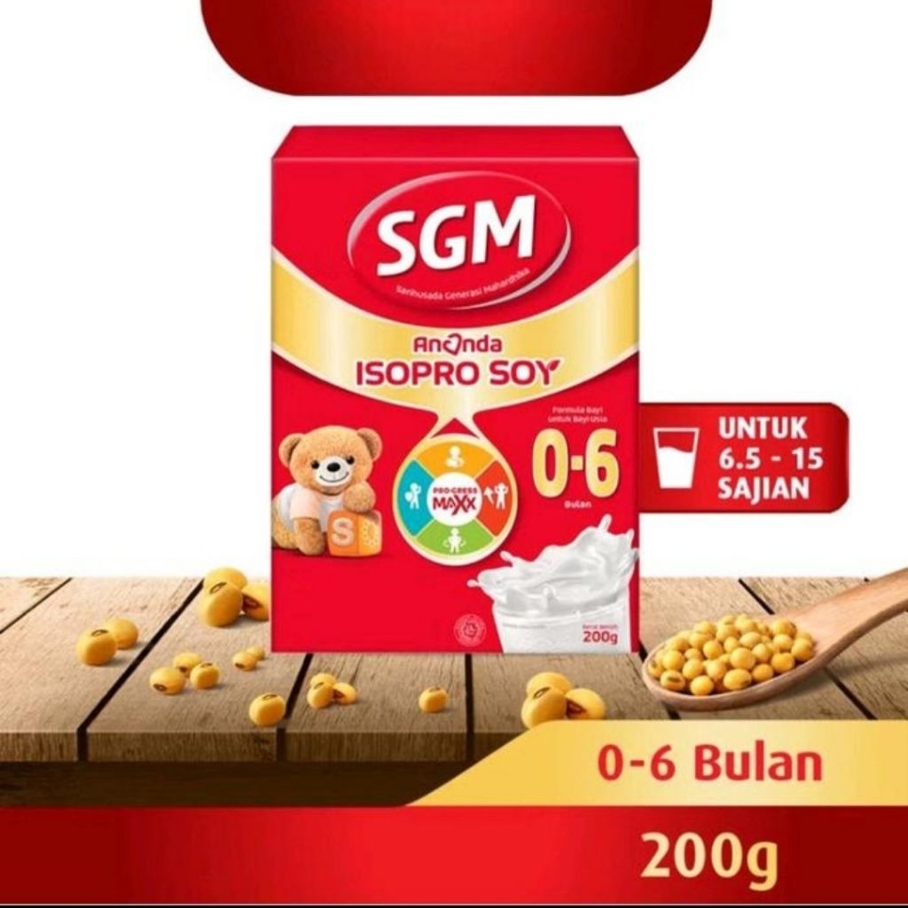 Susu Formula Bayi SGM Ananda Isopro Soya 0 6 bulan (Alergi Susu Sapi)