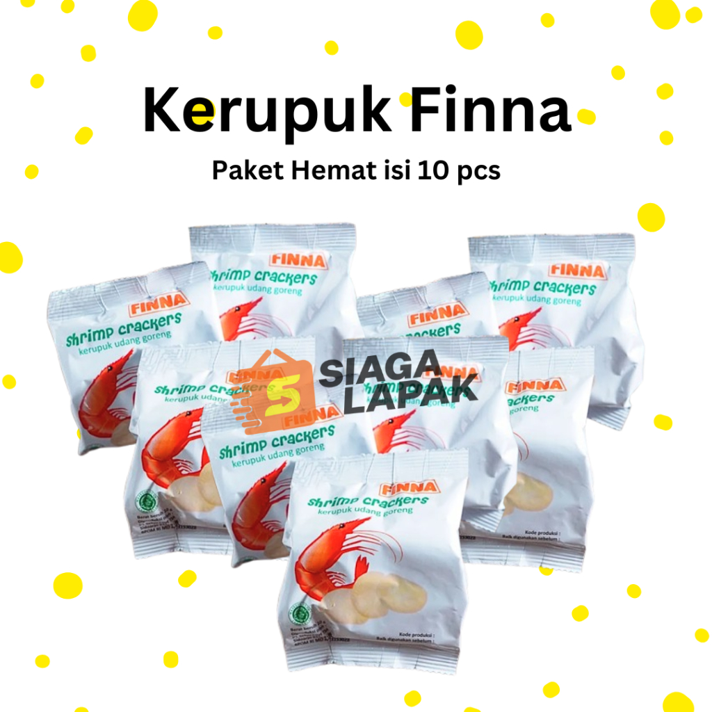 

PAKET 10 PCS Finna Kerupuk Udang Bawang Krupuk Goreng Matang Siap Makan [BELI BANYAK LEBIH MURAH]