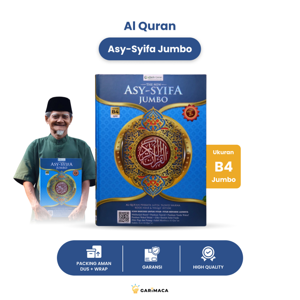 Al-Quran Jumbo Latin Perkata Terjemah Asy-Syifa Akbar B4