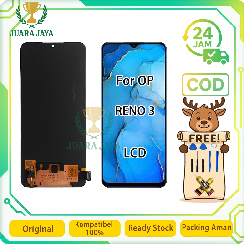 LCD FOR OPPO RENO3 / A91 / F15 UNIVERSAL FULLSET Touchscreen LCD HP OG TOUCHSCREEN