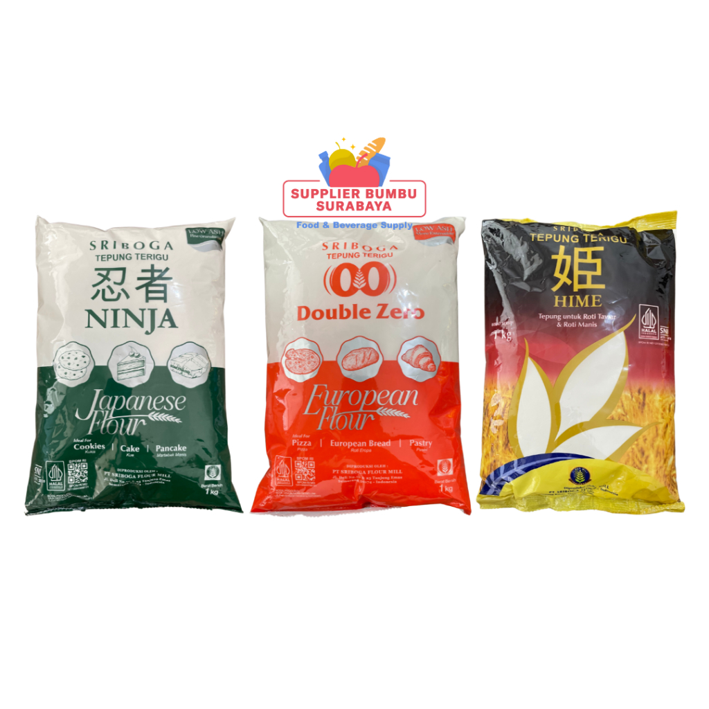 

Tepung Terigu Sriboga Ninja Hime Double Zero Yokozuna 1kg