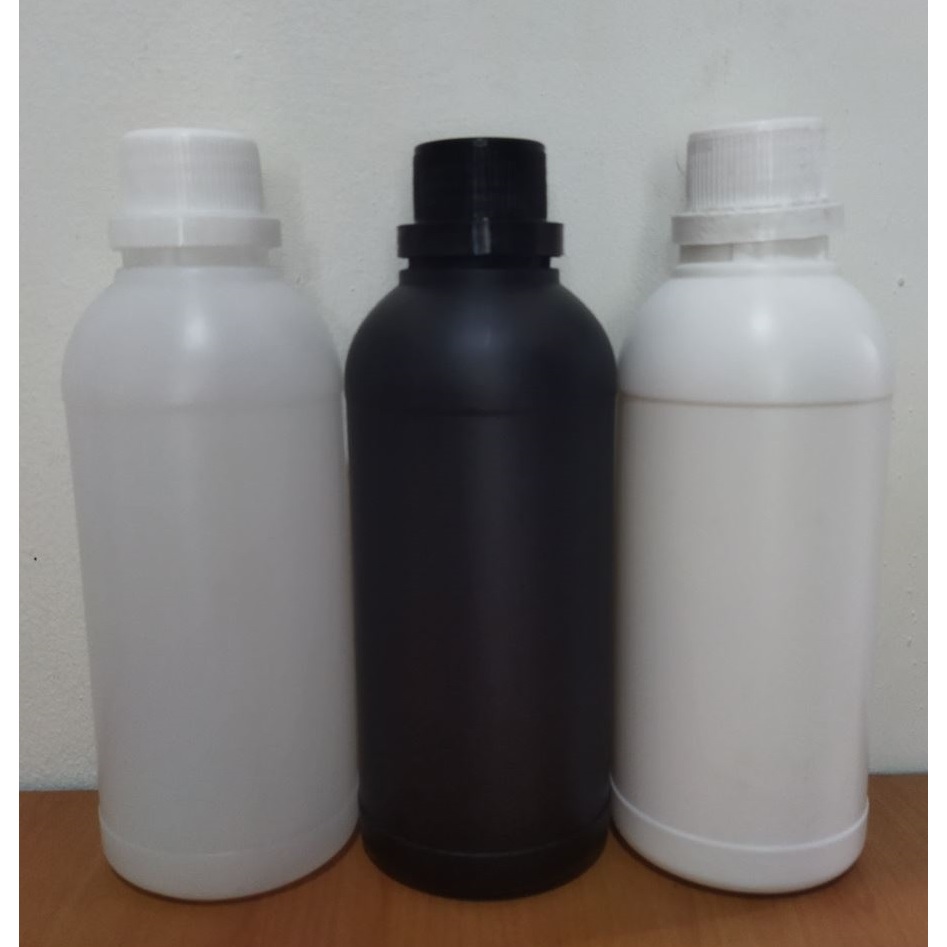 Botol Agro Labor 500 ml HDPE Hitam / Botol Pupuk 500ml / Botol Parfum 1/2 Liter
