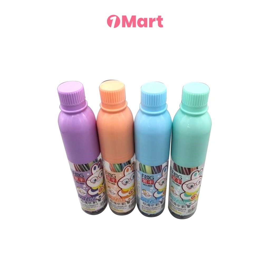 

1MART Spidol 12 Warna – Kemasan Botol Lucu