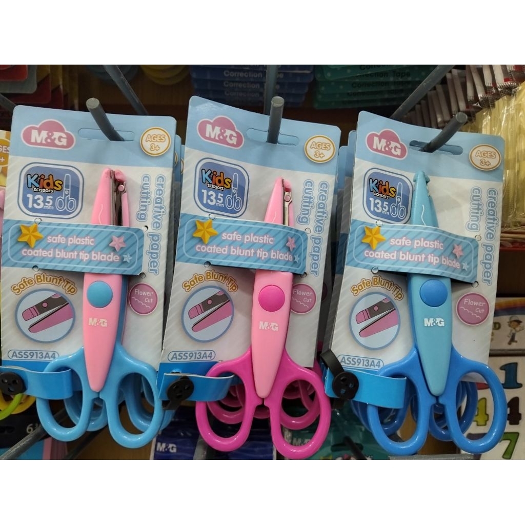 

GUNTING ANAK-ANAK | KIDS SCISSORS M&G ASS913A4 | GUNTING ANAK 13,5MM | GUNTING FLOWER CUT | GUNTING BERGELOMBANG | GUNTING BERGERIGI