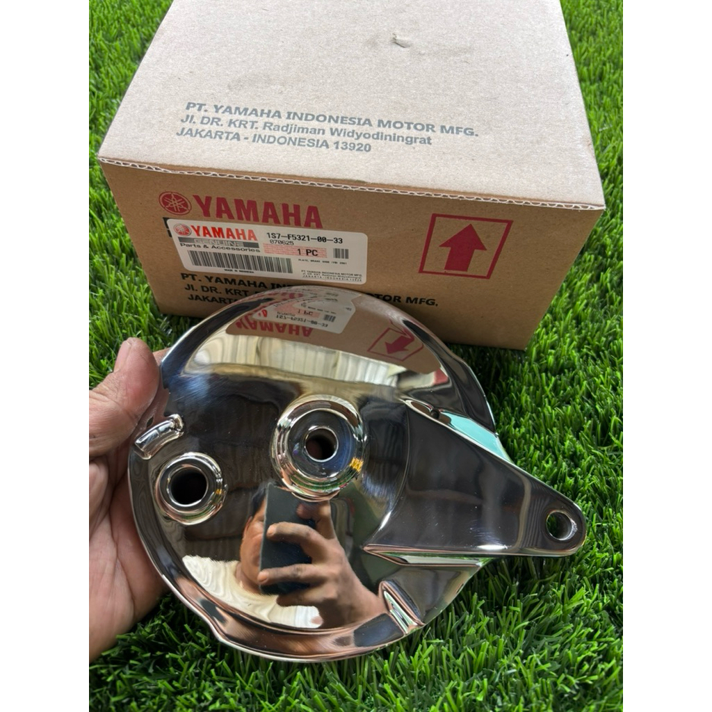 Tutup Kampas yamaha jupiter original baru chrome kode 1S7-F5321-00-33