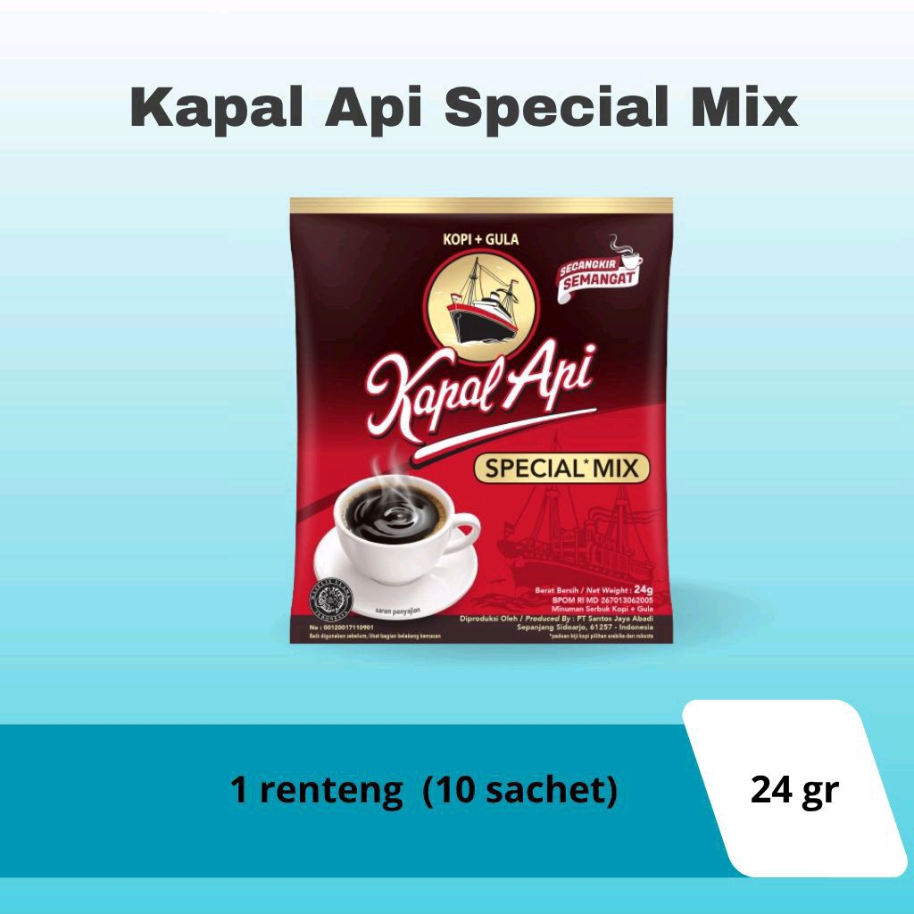 

Kapal Api Special Mix 1 renteng isi 10 promo grosir 24g