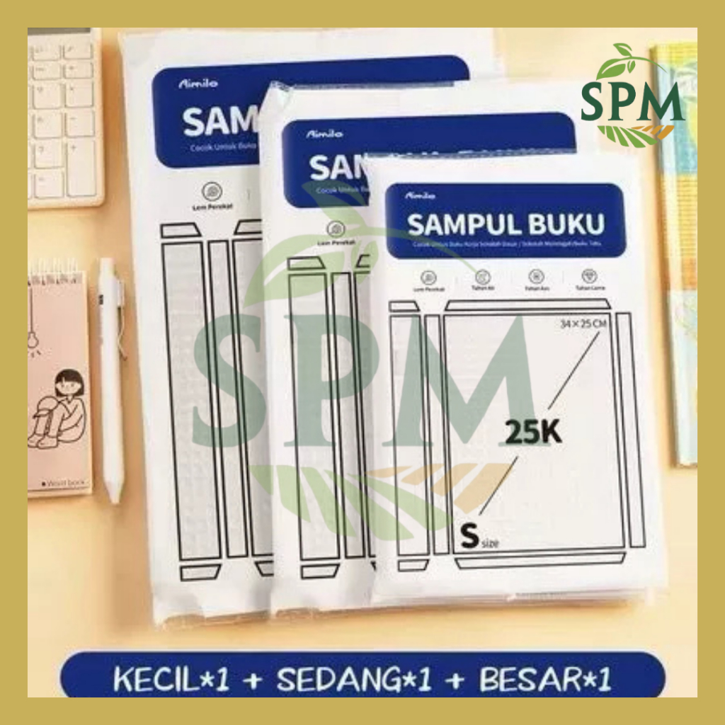 

SPM Sampul Buku Stiker PVC Film 10 Lembar Anti Air