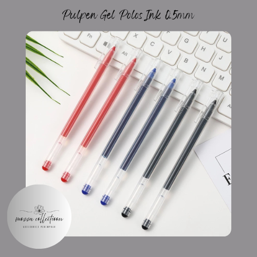 

Pulpen Gel Polos Ink 0.5mm Standar Pulpen Alat Tulis Stationary Kantor Sekolah
