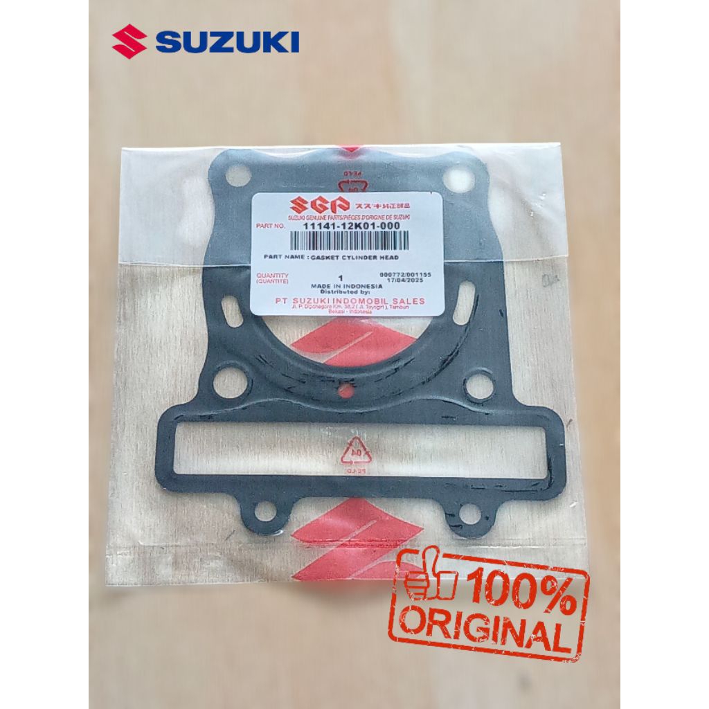 PAKING BLOK HEAD ATAS SUZUKI SATRIA FU,FI ORIGINAL SGP_