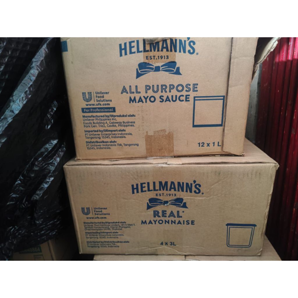 

HELLMANN'S ALL PURPOSE MAYO SAUCE / SAUS MAYO SERBAGUNA 3 LITER