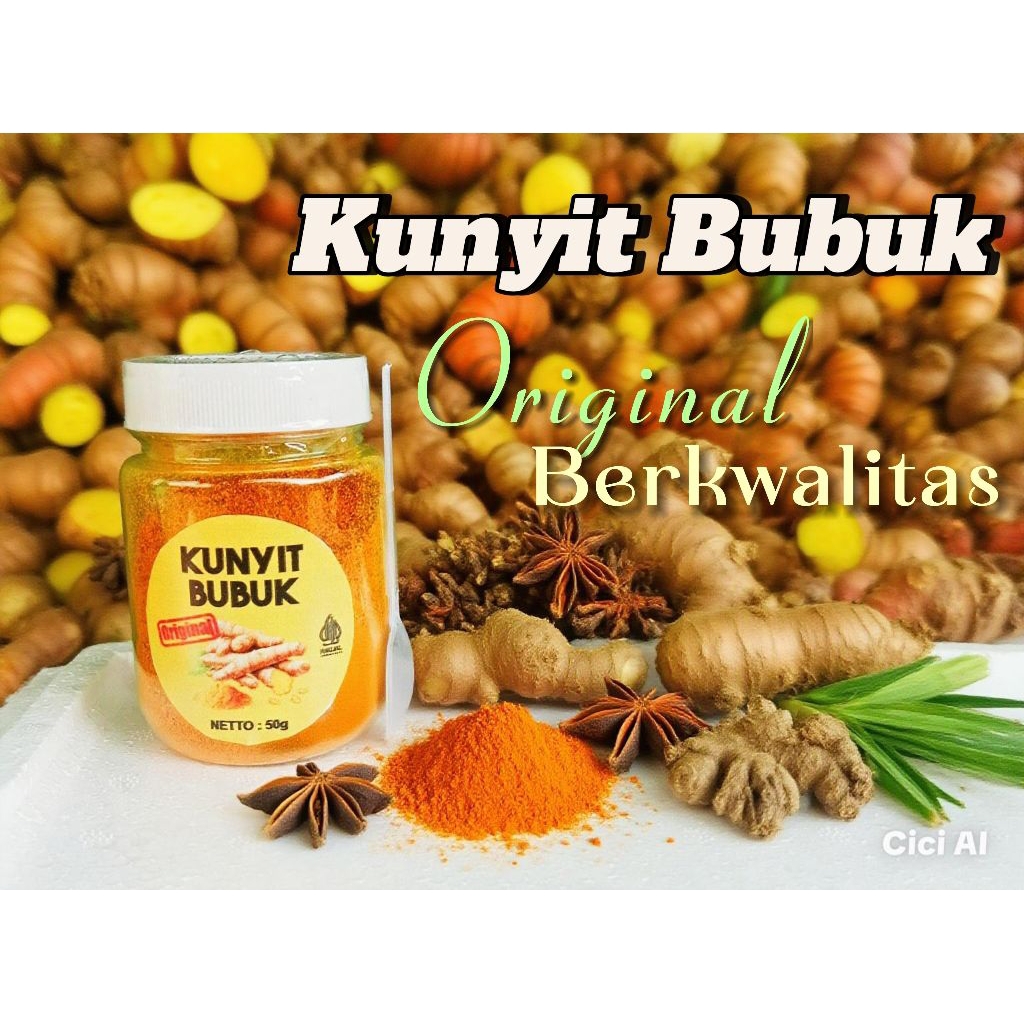 

Kunyit Bubuk Original untuk masakan dan jamu herbal