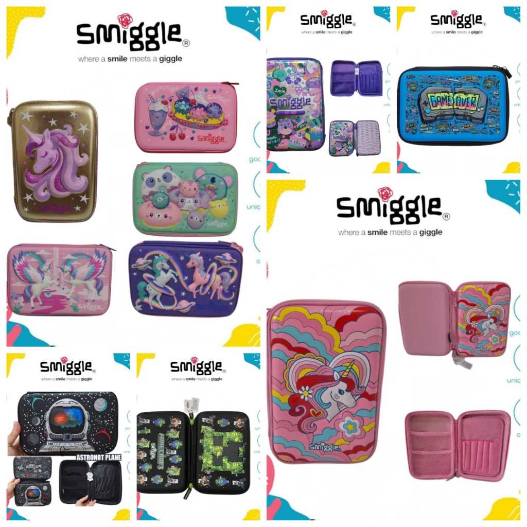 

Kotak Pencil Hardtop Smiggle TEMPAT PENSIL HARDTOP anak laki dan perempuan import premium GRADE ORI