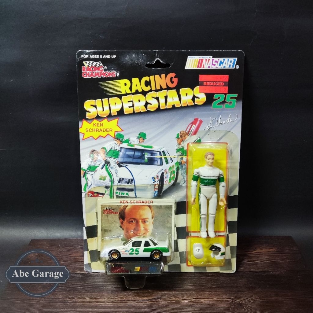 Racing Champions Nascar Ken Schrader figur & diecast