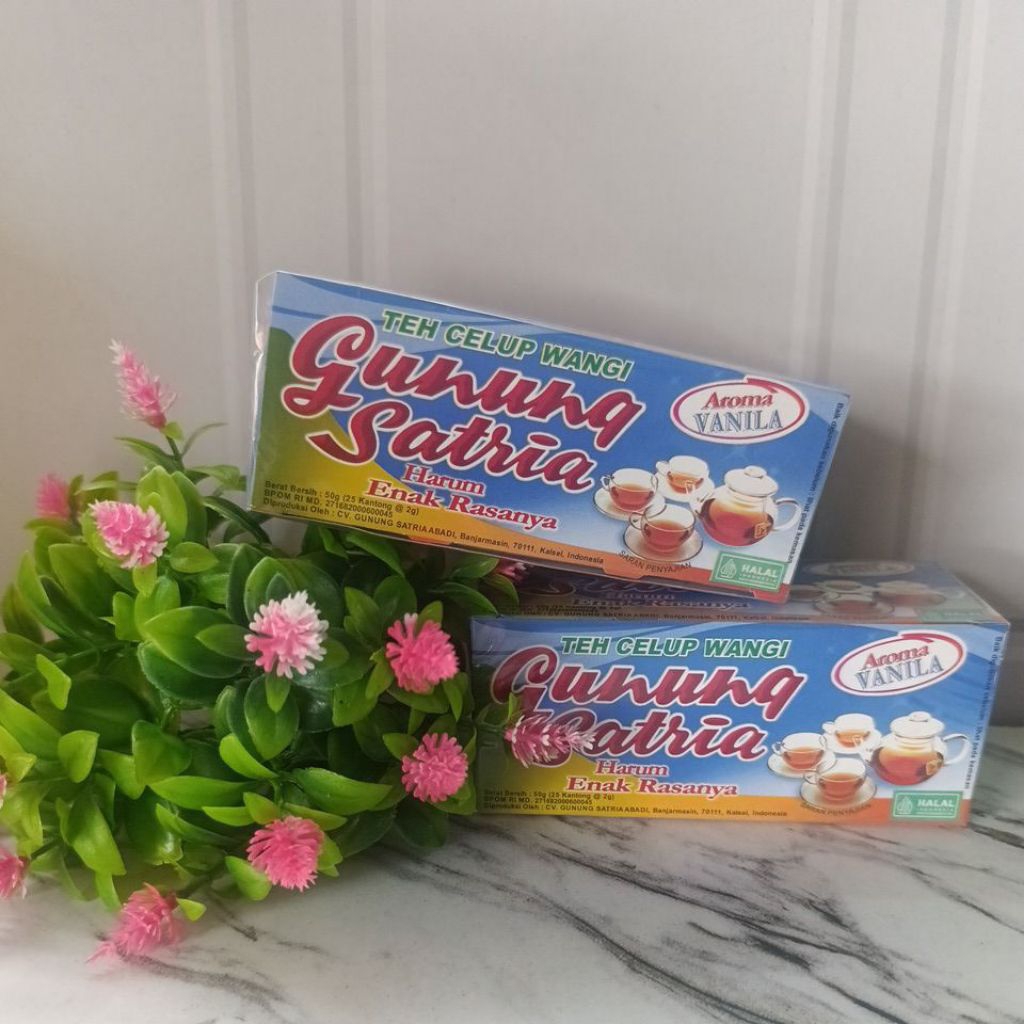 

Teh Celup Gunung Satria Vanila Khas Kalimantan 50gr