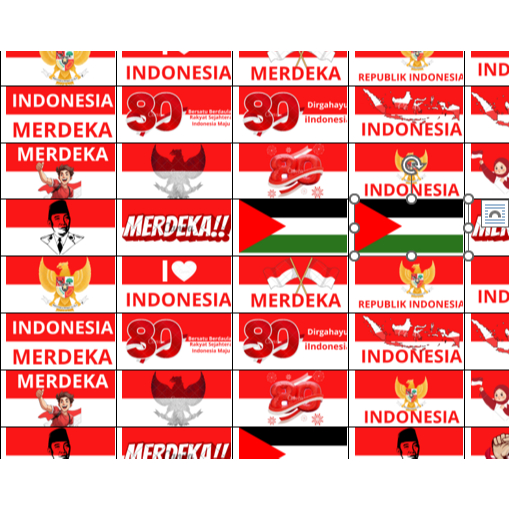 

Isi 70 pcs sticker bendera Indonesia merah putih spesial DIRGAHAYU HUT RI