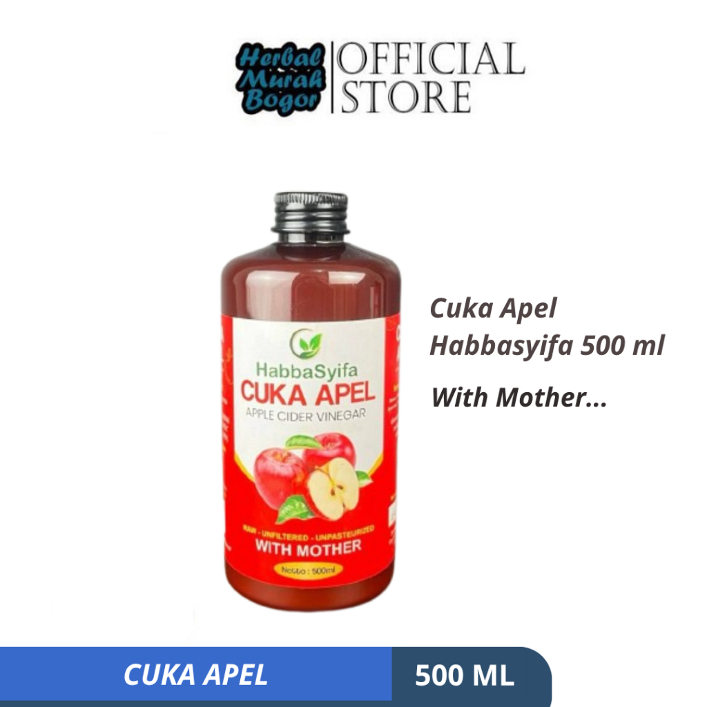 

Cuka Apel With Mother 500 ML Apple Cider Vinegar With Mother 100% Asli