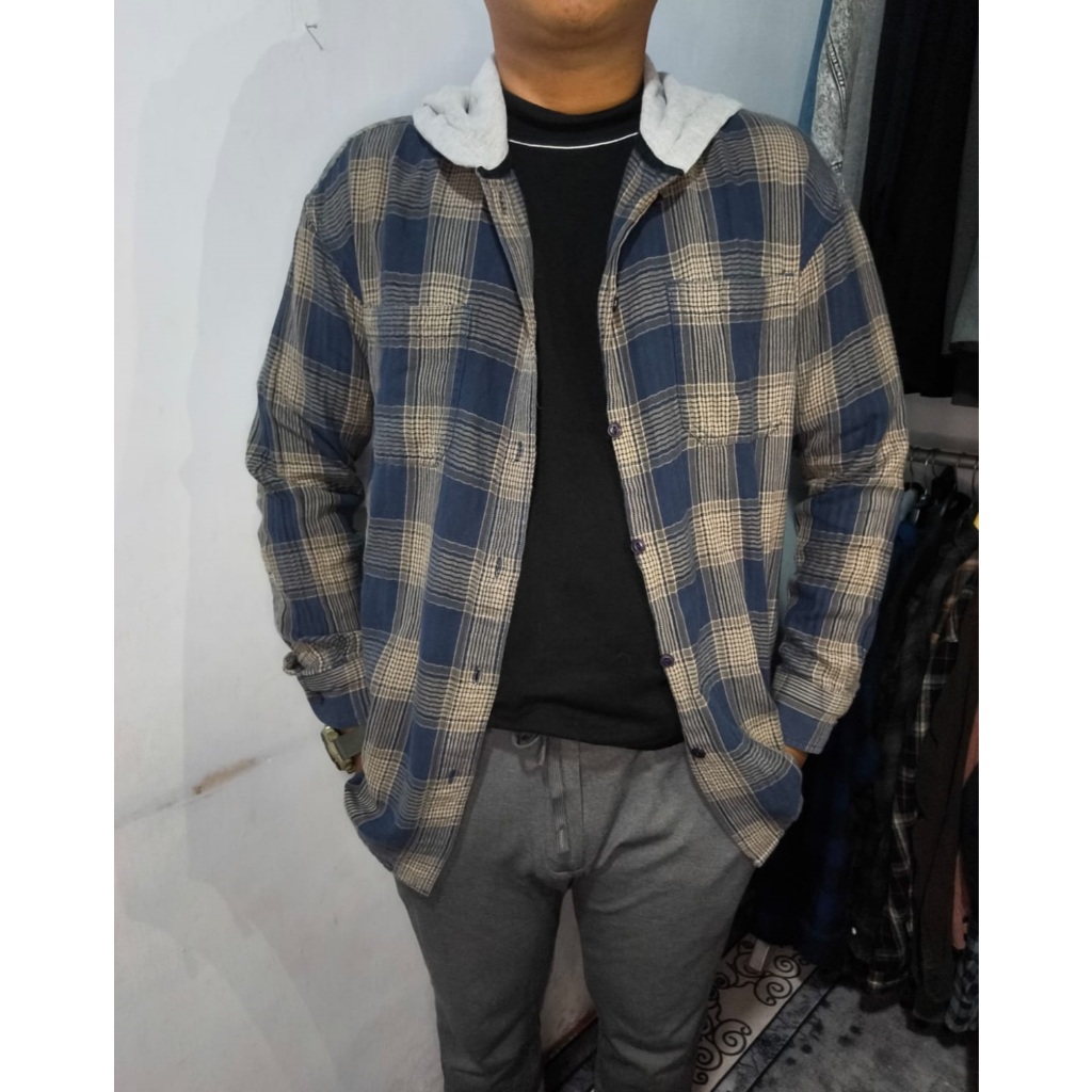 KEMEJA PRIA VETERANO HOODIE WOOL HOODIE