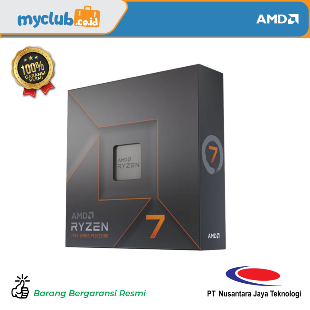 AMD CPU Processor RYZEN 7 7700X without Cooler