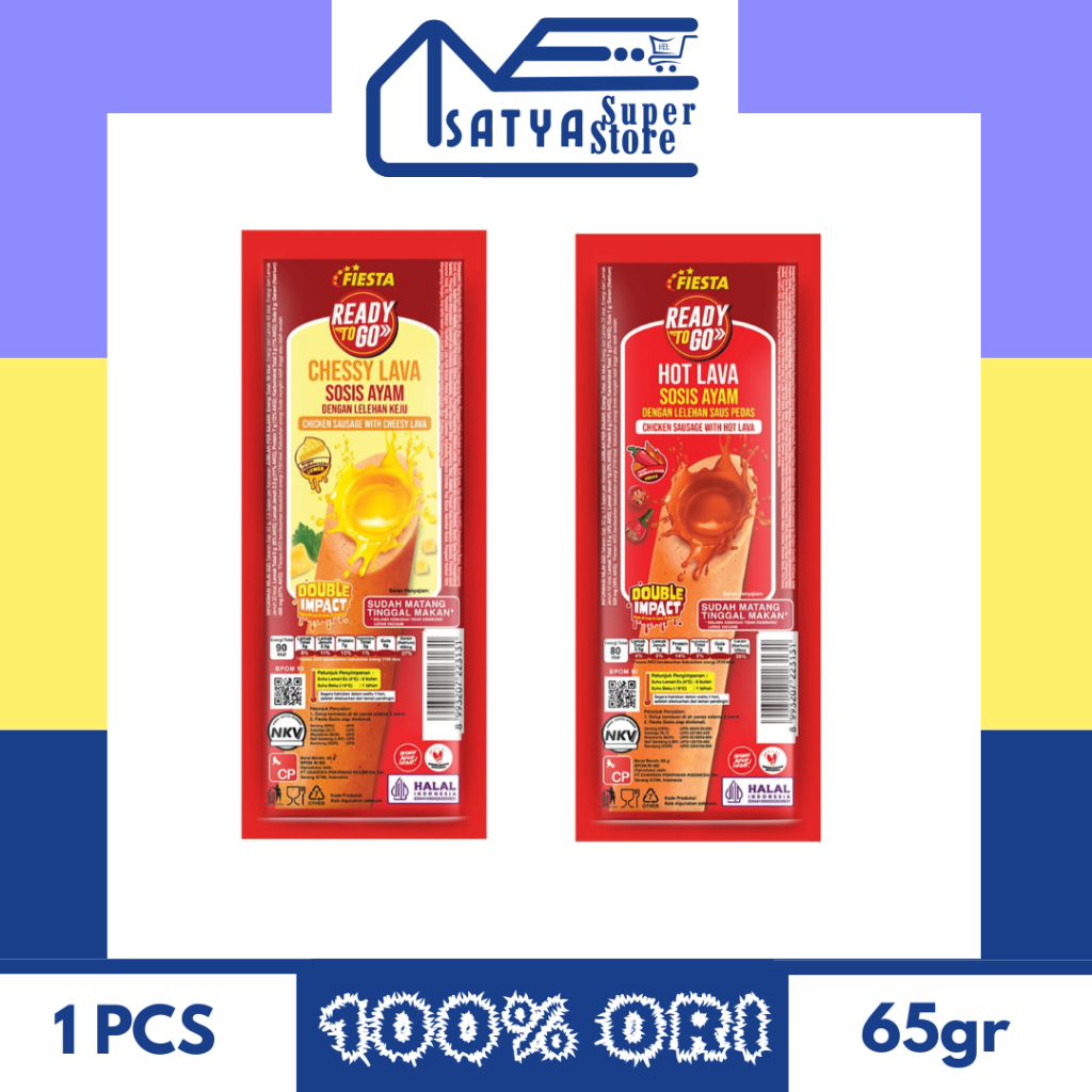 

FIESTA SOSIS READY TO GO SIAP MAKAN / FIESTA CHEESE LAVA / FIESTA HOT LAVA 65GR