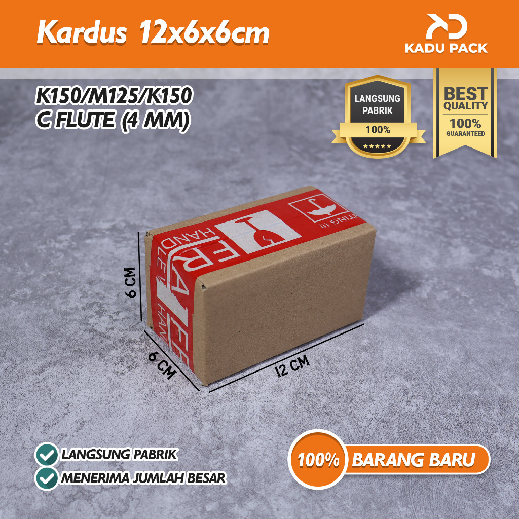 

(Isi 10 Pcs) Kardus Karton Box Packing Polos | 12x6x6 cm | Polos